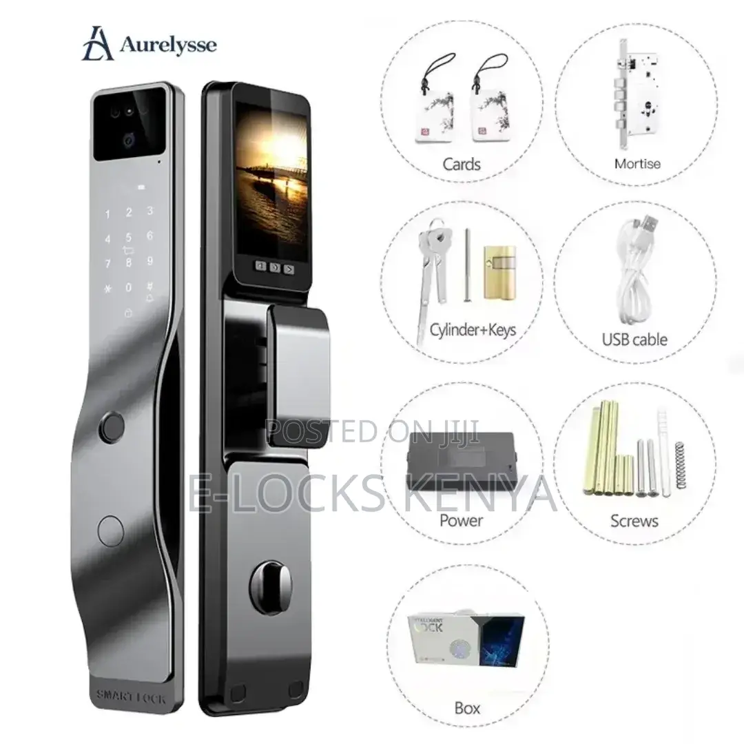 Smart Lock Professional Tuya Intelligent Automatic Alarm Hd 3d Face