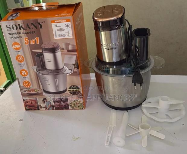 Sokany 3l Stainless Steel Multi-Purpose Chopper