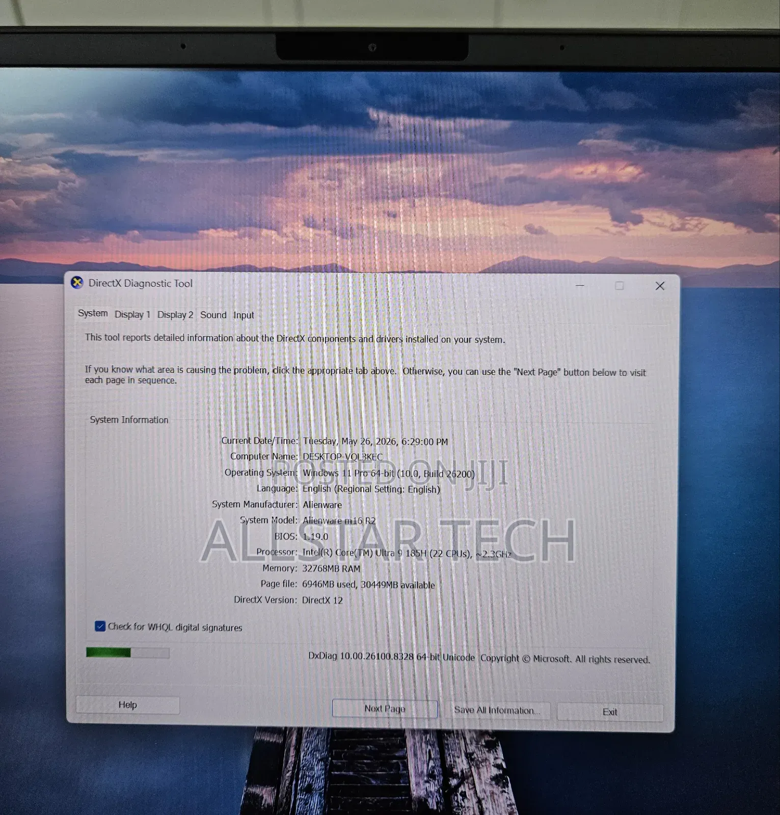 Laptop Alienware M16 R2 32GB Intel Core Ultra 9 SSD 1T