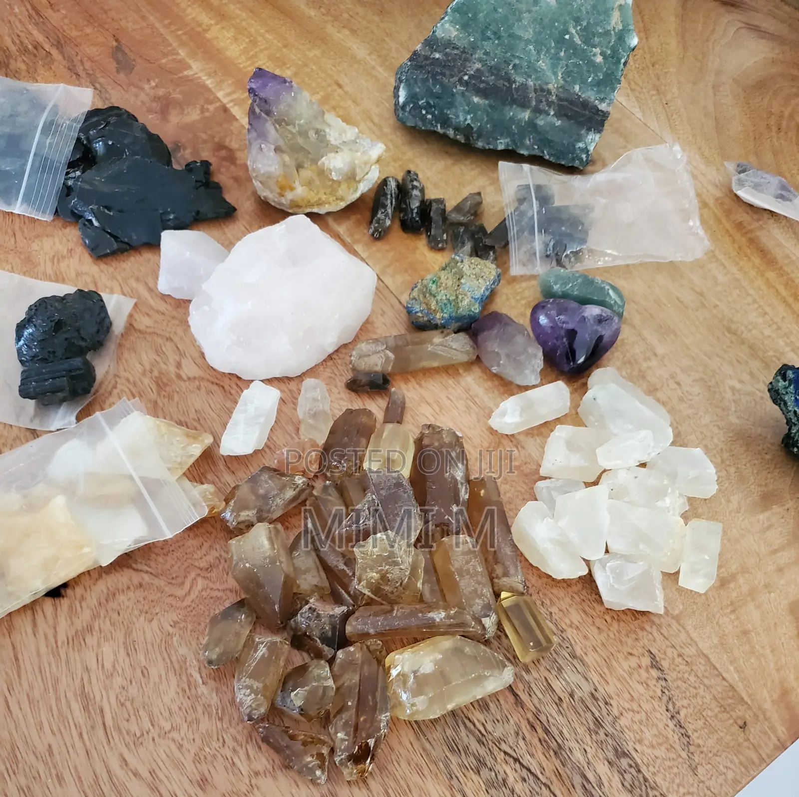 Crystal's, Rose Quartz, Citrine, Black Obsidian, Black Tourmaline