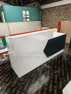 2.4m Executive Reception Desk in Nairobi – Luxury Front Office Design