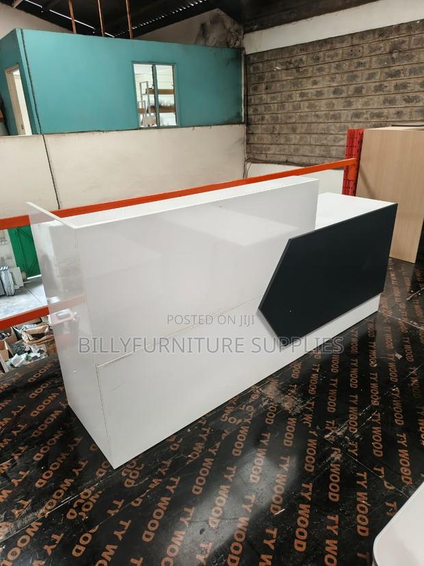 2.4m Executive Reception Desk in Nairobi – Luxury Front Office Design
