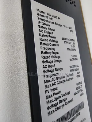 Redsun 3.6kva - 24v Hybrid 60a MPPT Controller Inbuilt Inverter 500vdc