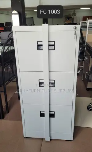 3 Drawer File Cabinet With Metallic Rod in Nairobi – Secure Storage