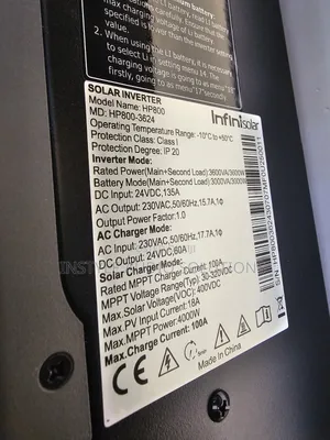 3.6kva Infinisolar Hybrid Inverter 60a MPPT Inbuilt Controller 400vdc