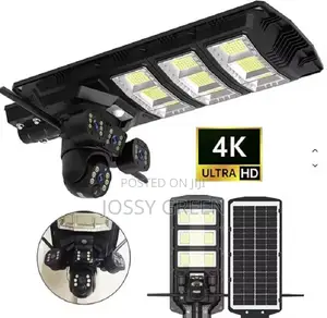 Solar Street Light Camera 450watts +3camera View V380 Outdoor Weather