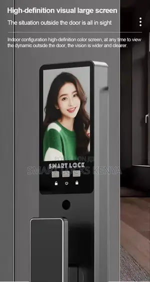 Smart Lock Vedio Intercome Password Fingerprints Cards Unlocking