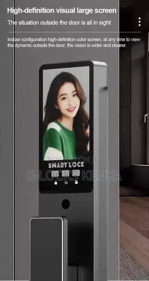 Smart Lock Vedio Intercome Password Fingerprints Cards Unlocking
