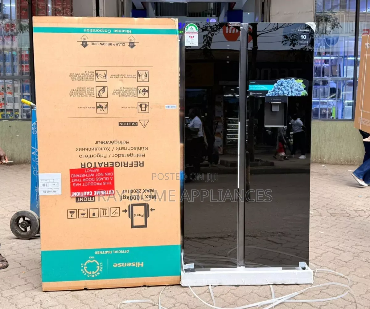Hisense Side by Side Ref558dr-Bg 541litres Refrigerator
