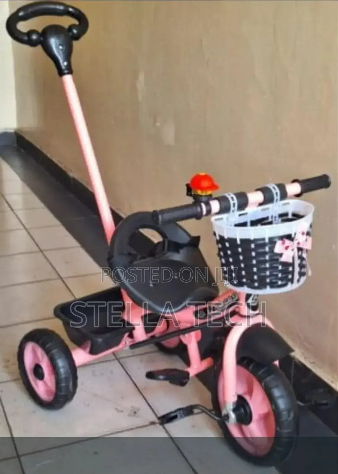 Executive Kids Tricycle With Push Handle