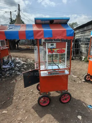 High Class Gas Popcorn Machine Cart