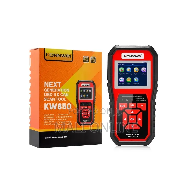 Konnwei Kw850 Obd2 Car Diagnostic Scanner Engine Code Reader Live Data