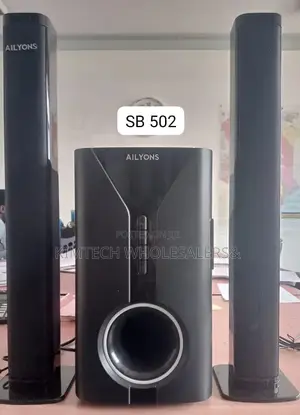 2.1ch Ailyons Sub Woofer System Bt/USB/Fm Tall Boy
