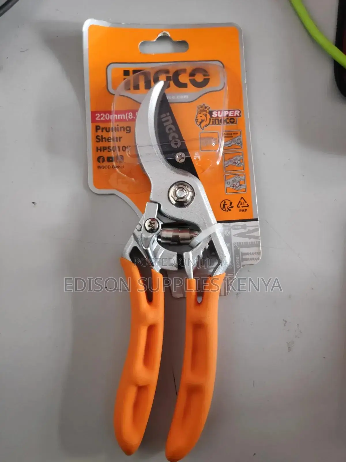 Ingco Pruning Shears 8.5" Inch Gardening Pruner Scissors Heavy Duty