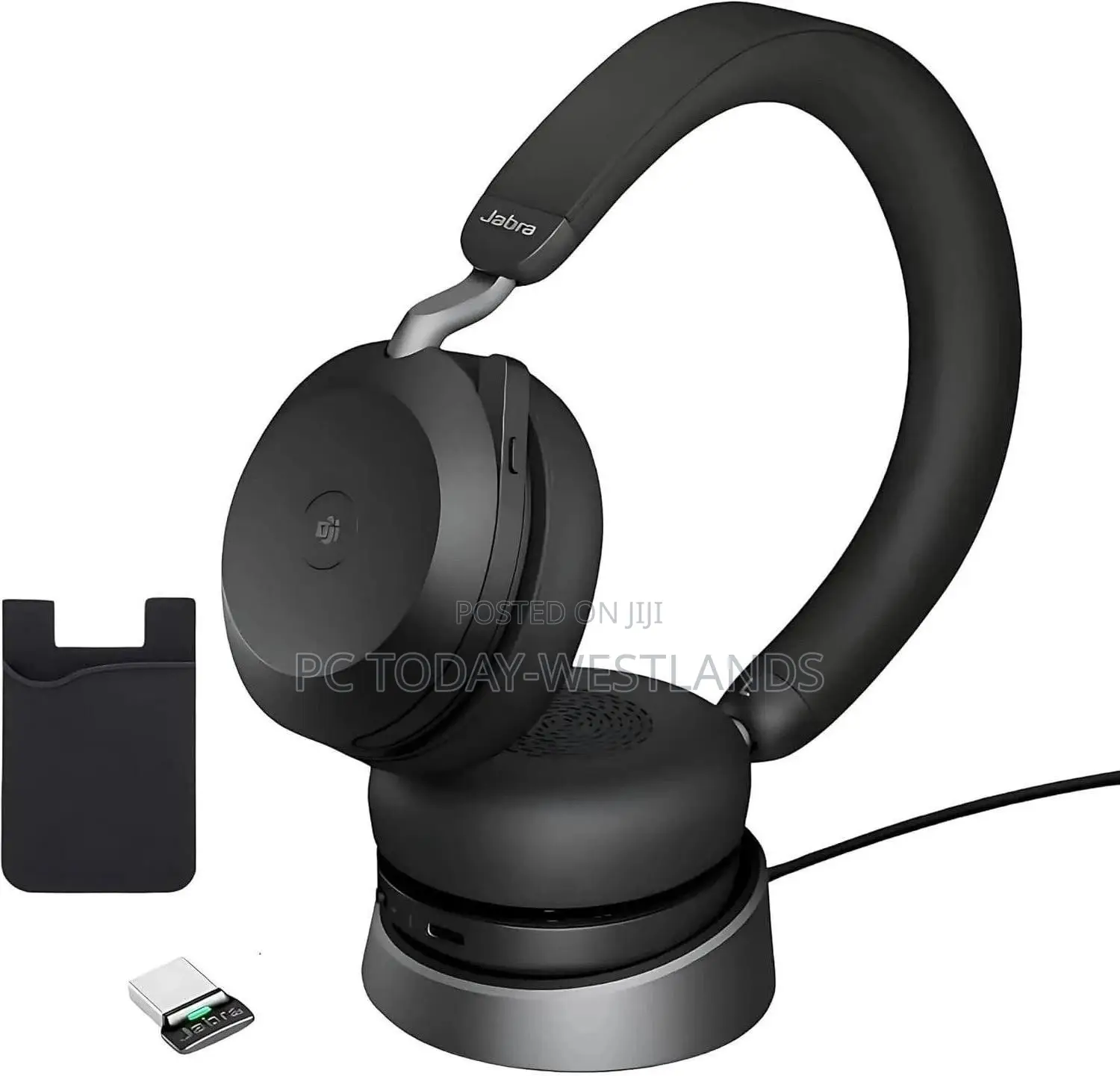 Jabra Evolve2 75 Wireless Headphones - Charging Headset Stand, Usb-A