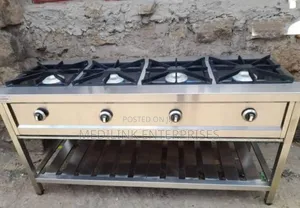 Thai Restaurant Burner 4 Cookers Stainless Steel