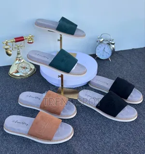 Luna Step Suede Slide Sandals