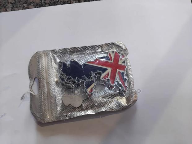 3d Union Jack Uk Map Car Emblem - main view