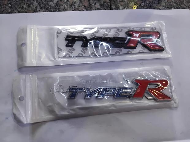 Aluminum Alloy Type_r Logo Car Emblem - main view