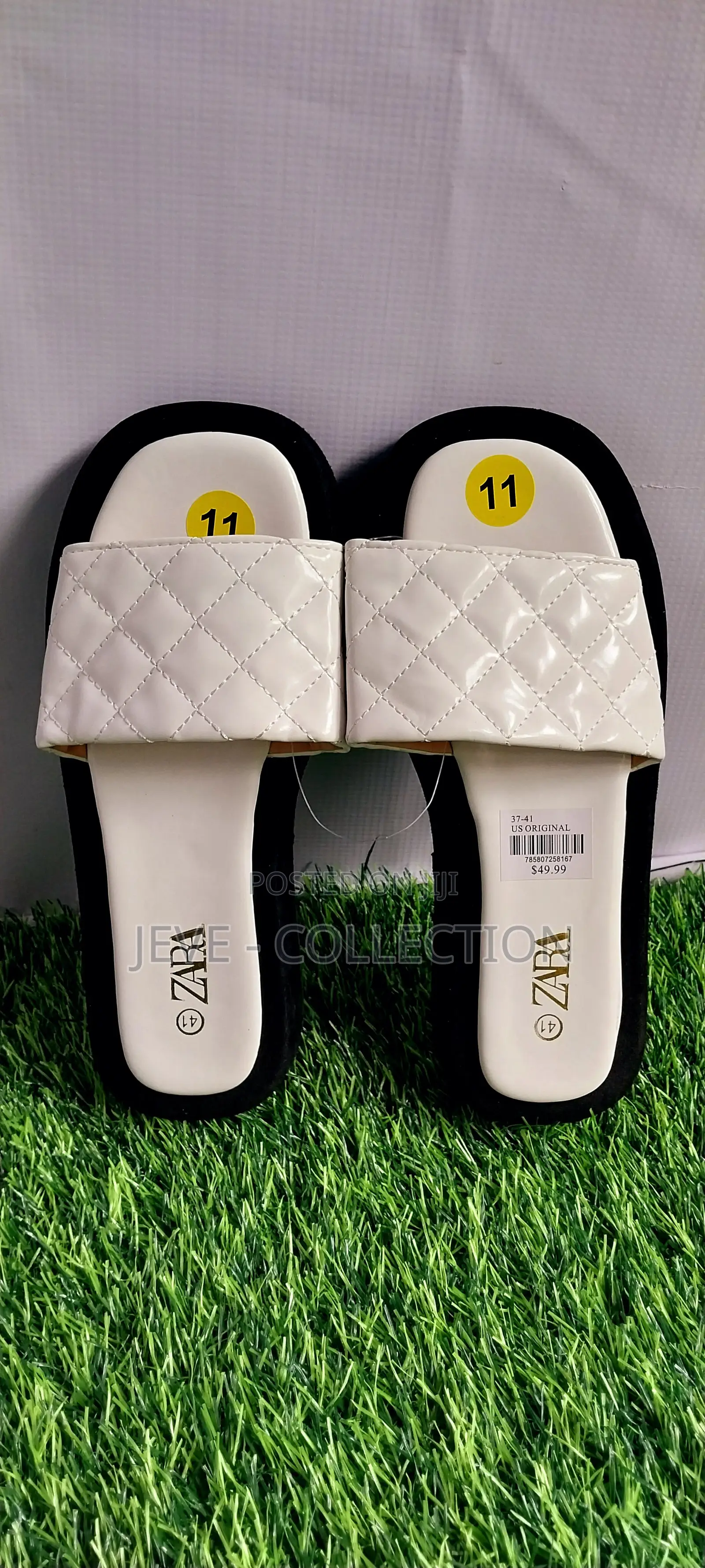 Black and White Original Zara Sandals