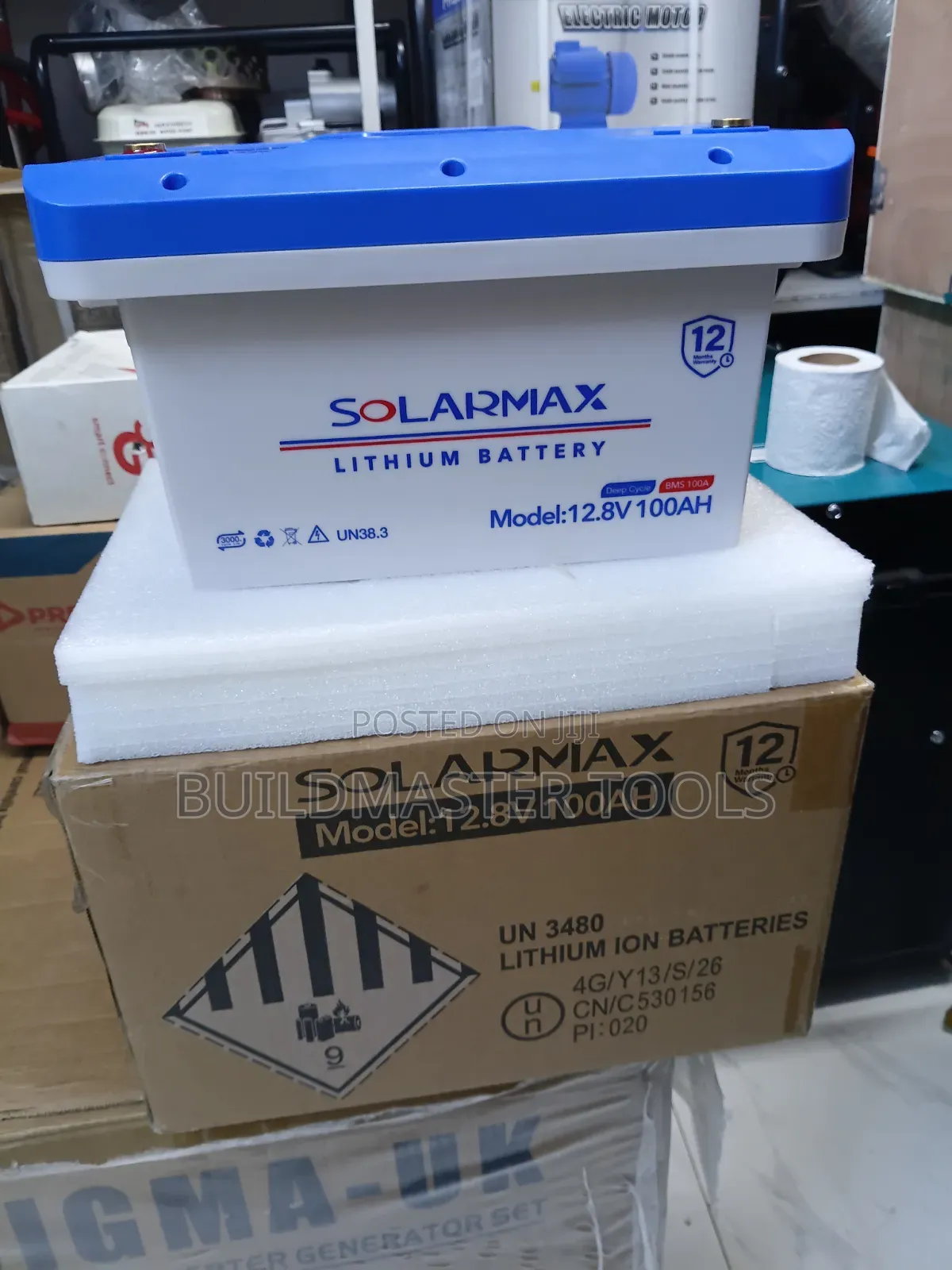 Solarmax 12.8v 100ah Lithium Battery