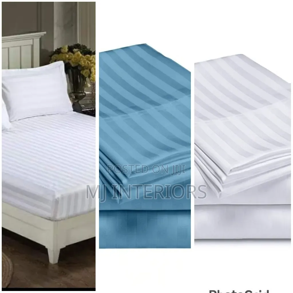 Fine Quality Striped Bedsheets
