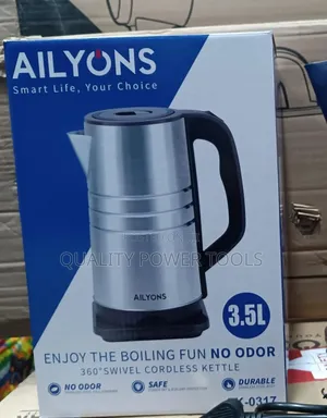 Stainless Steel Ailyons 3.5l Cordless Electric Kettle