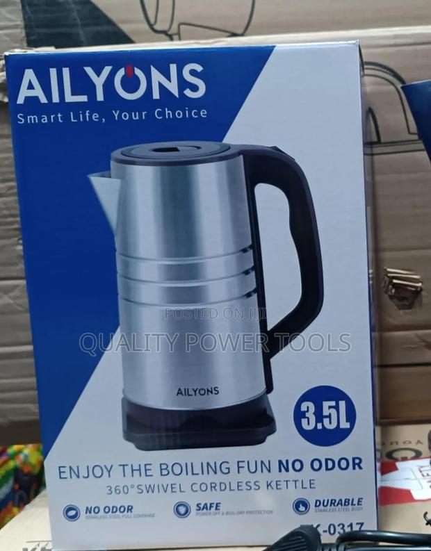 Stainless Steel Ailyons 3.5l Cordless Electric Kettle