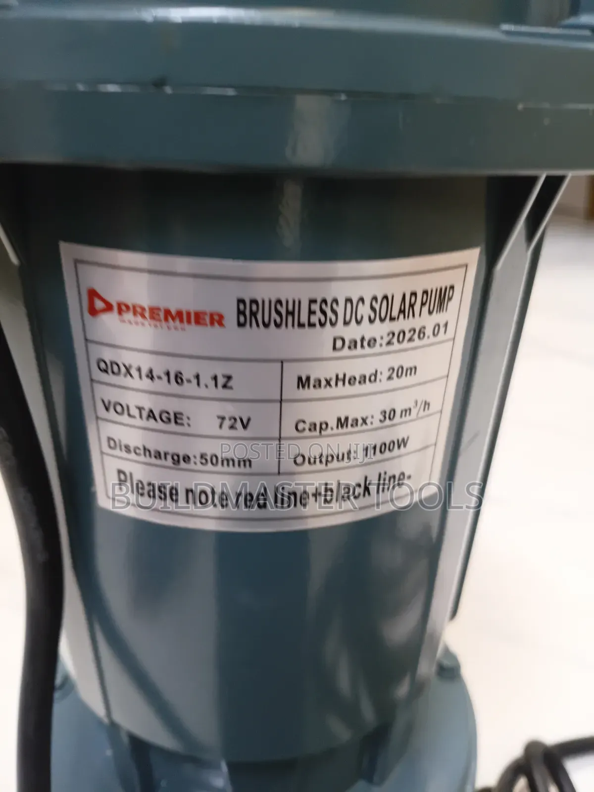 Premier 1100w Submersible Water Pump,