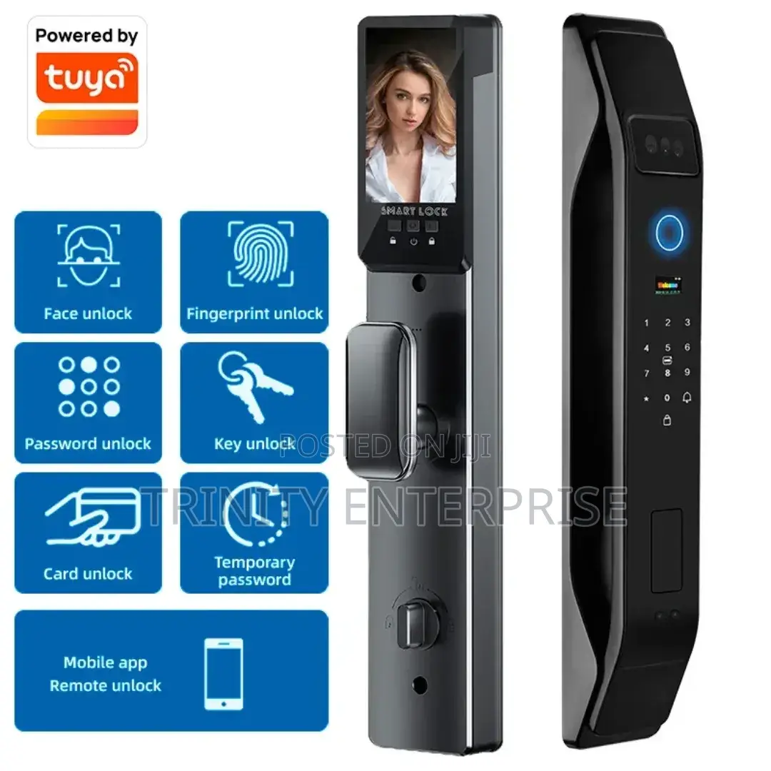 Smart Lock Vedio Intercome Password Fingerprints Cards Unlocking