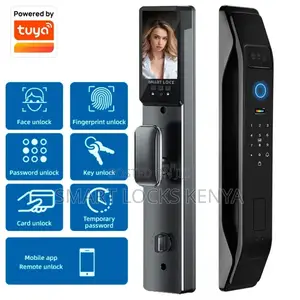 Smart Lock Vedio Intercome Password Fingerprints Cards Unlocking
