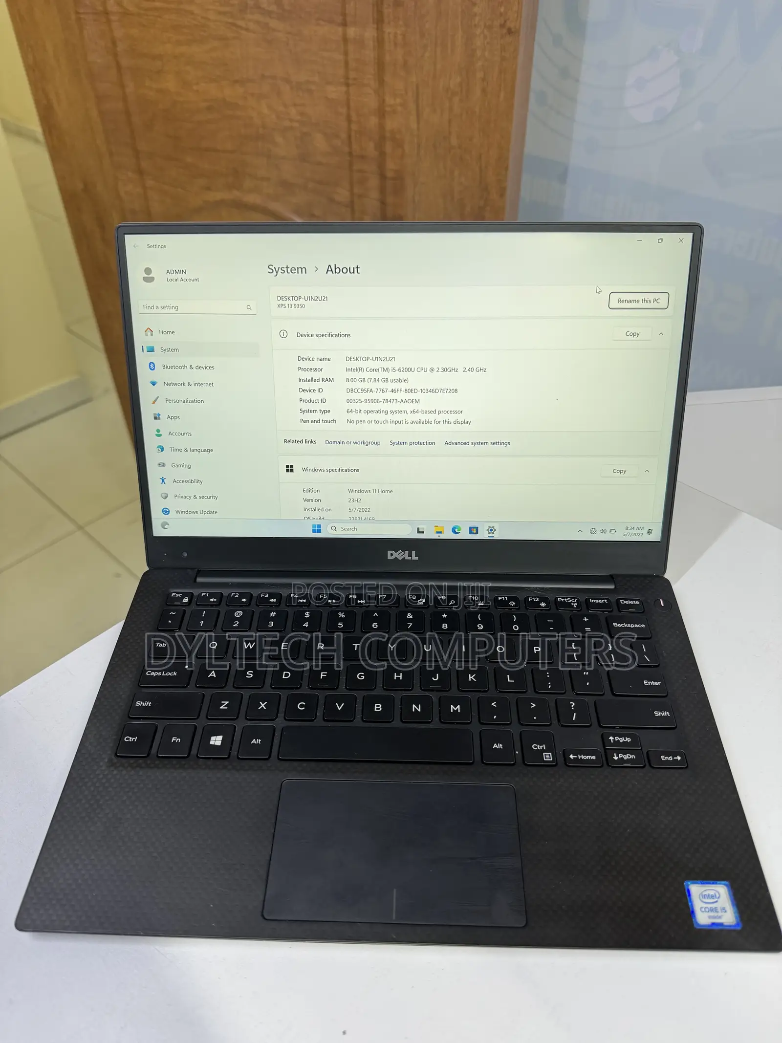 Laptop Dell XPS 13 (9350) 8GB Intel Core i5 SSD 256GB