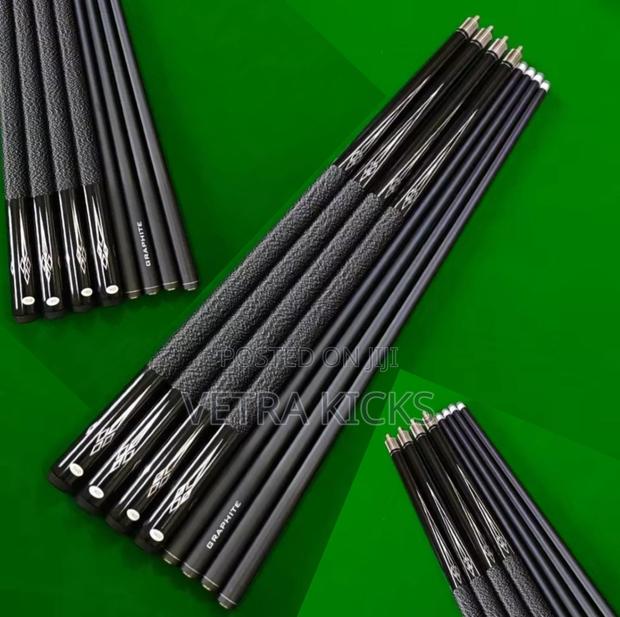 Black Graphite Cue Sticks • Premium Accessories / Pro Edition