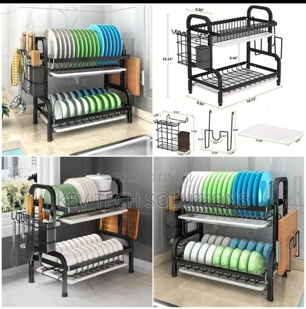 2 Tier High Quality Carbon Steel Dish Rack
