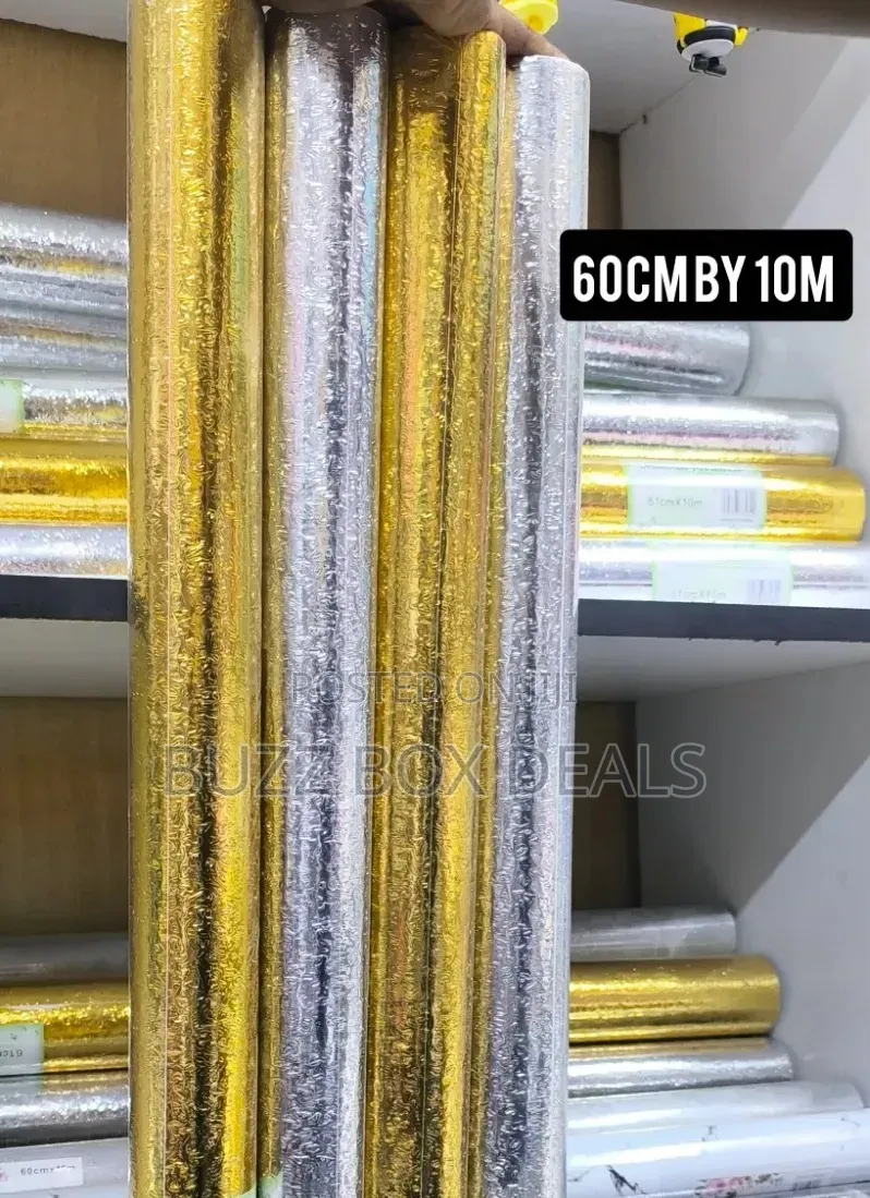 Gold Silver Self Adhesive Contact Papers