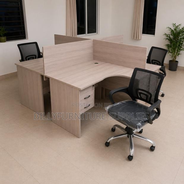 Curved Workstation in Nairobi – Modern Office Desk Design