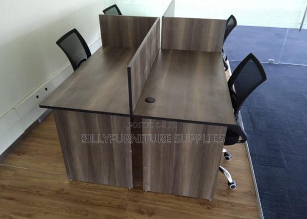 4 Way Cluster Workstation Nairobi – Space Efficient Office Design