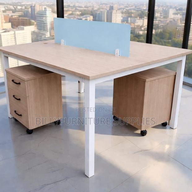 2 Way Workstation Desk in Nairobi – Modern Shared Office Setup