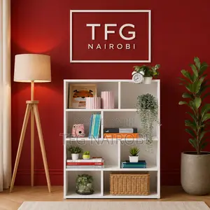 Tfg111-4 White Mini Bookshelf | White Open Storage Bookshelf for Home