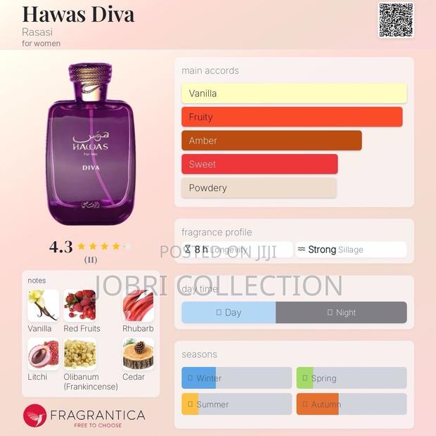 Hawas Diva by Rasasi Fragrance/Perfume Available - thumbnail 3