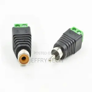Adapter Rca Tv Female Male to Terminal Block Av Screw CCTV Video Balum