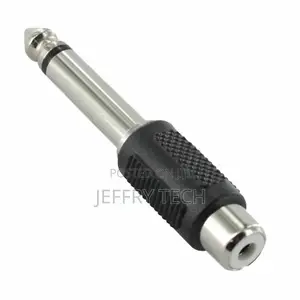 2pcs 6.35mm 1/4" Mono Male to Rca Female Connector Adaptor Plug Hi-Fi