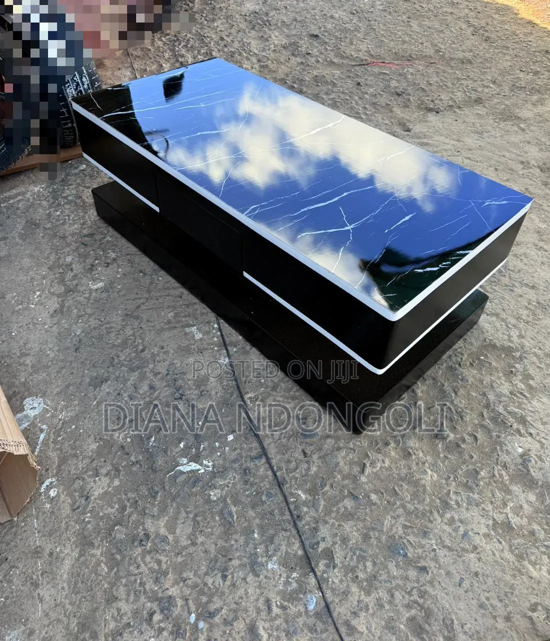 Beautiful Black White Shade White Black Coffee Table