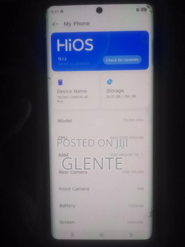 Tecno Camon 40 Pro 5G 256 GB Blue