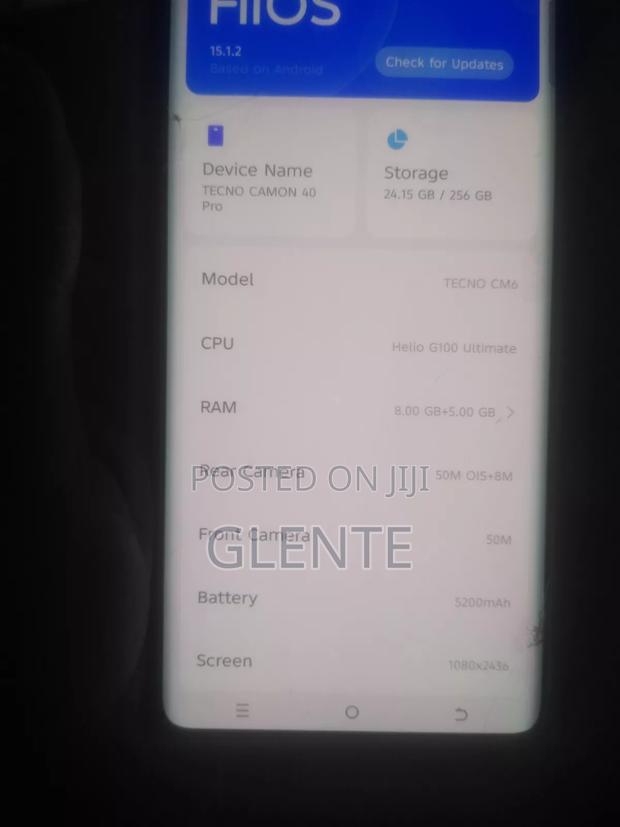 Tecno Camon 40 Pro 5G 256 GB Blue - thumbnail 2