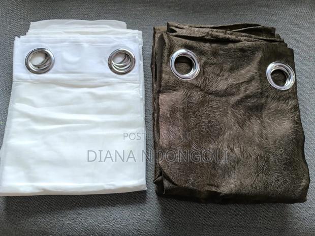3 Pc Curtains*  2 Curtains 1.5 M Each
1 Sheer- 2 M
Height-2.5m - thumbnail 2