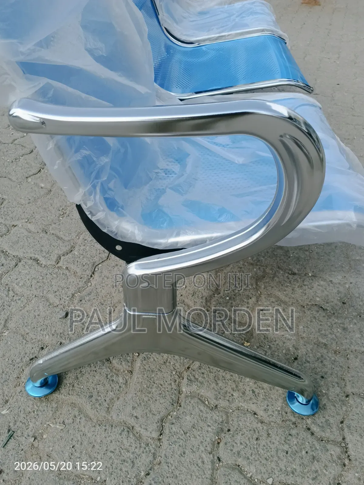 New 3-Seater Metal Waiting Bench