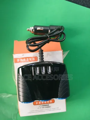 New 3 Way Car Splitter Adapter 3 Usb