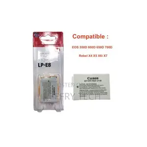 Canon Lp-E8 Battery Pack for Eos 550d/600d/650d - 1120mah