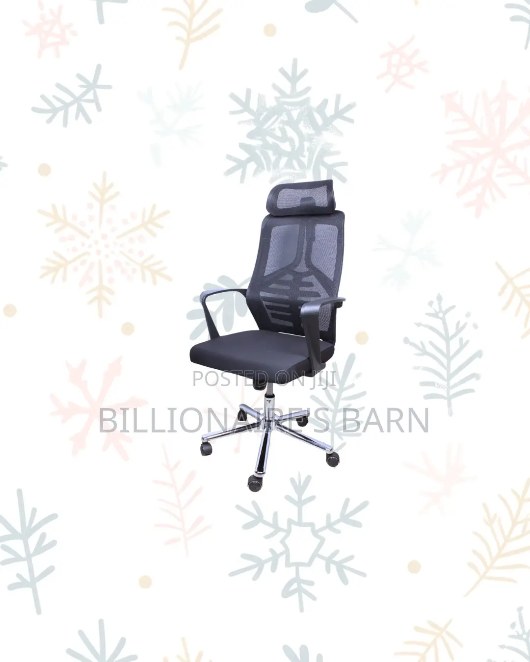 Mesh Office Chair Headrest Lumbar Support Kenya Wide Shipping